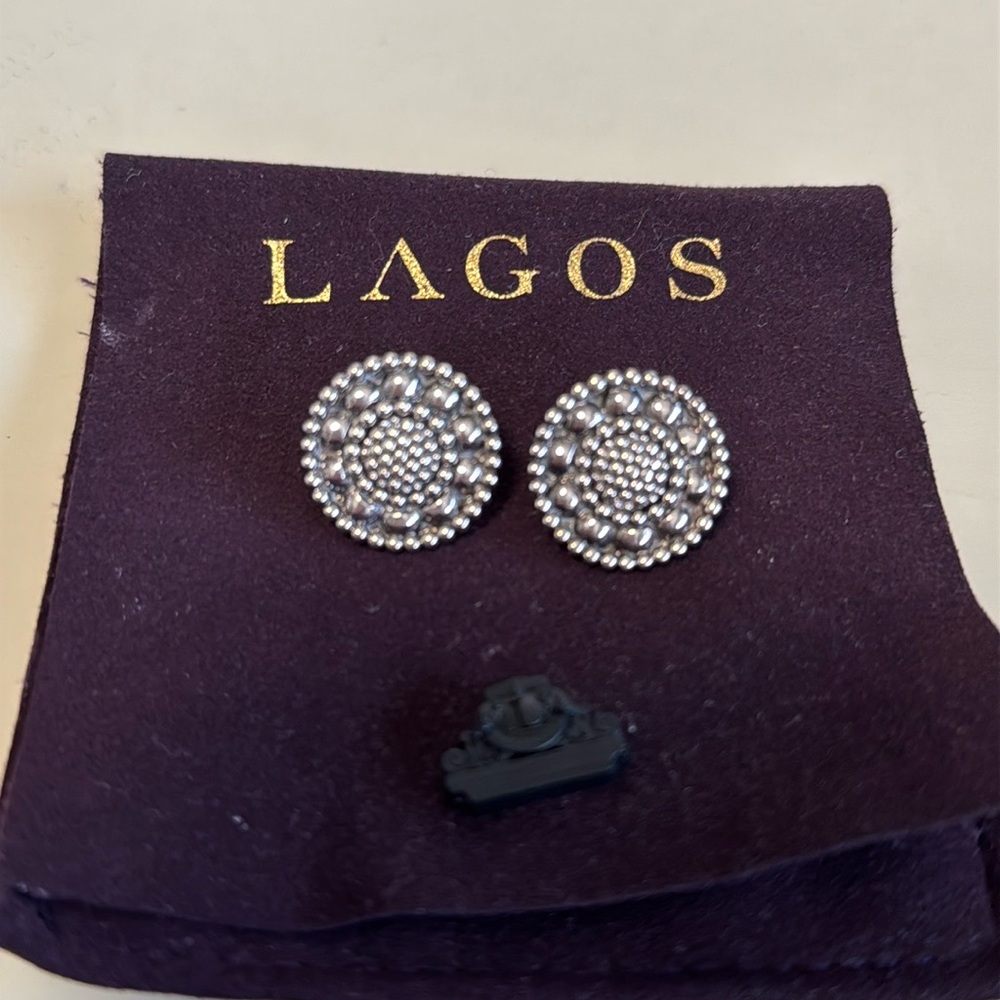 Round Lagos Earrings